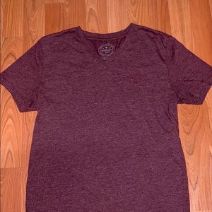 Maroon Short sleeve v-neck t-shirt